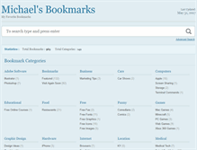 Tablet Screenshot of bookmarks.michaelfeger.com